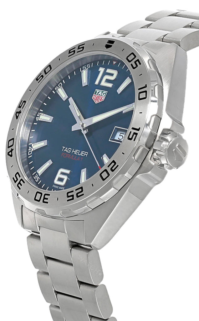 Buy Shop Tag Heuer Formula 1 Blue Dial Silver Steel Strap Watch for Men - WAZ1118.BA0875 USA Online