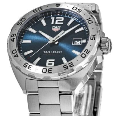 Buy Shop Tag Heuer Formula 1 Blue Dial Silver Steel Strap Watch for Men - WAZ1118.BA0875 USA Online
