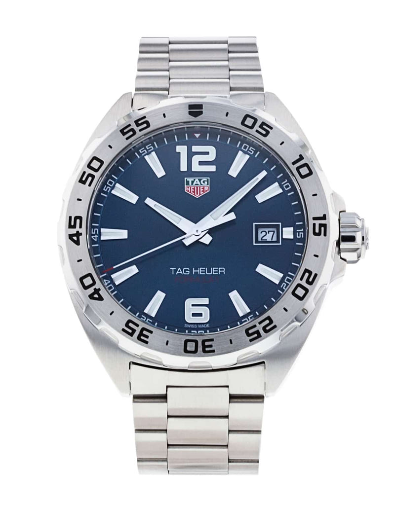 Buy Shop Tag Heuer Formula 1 Blue Dial Silver Steel Strap Watch for Men - WAZ1118.BA0875 USA Online