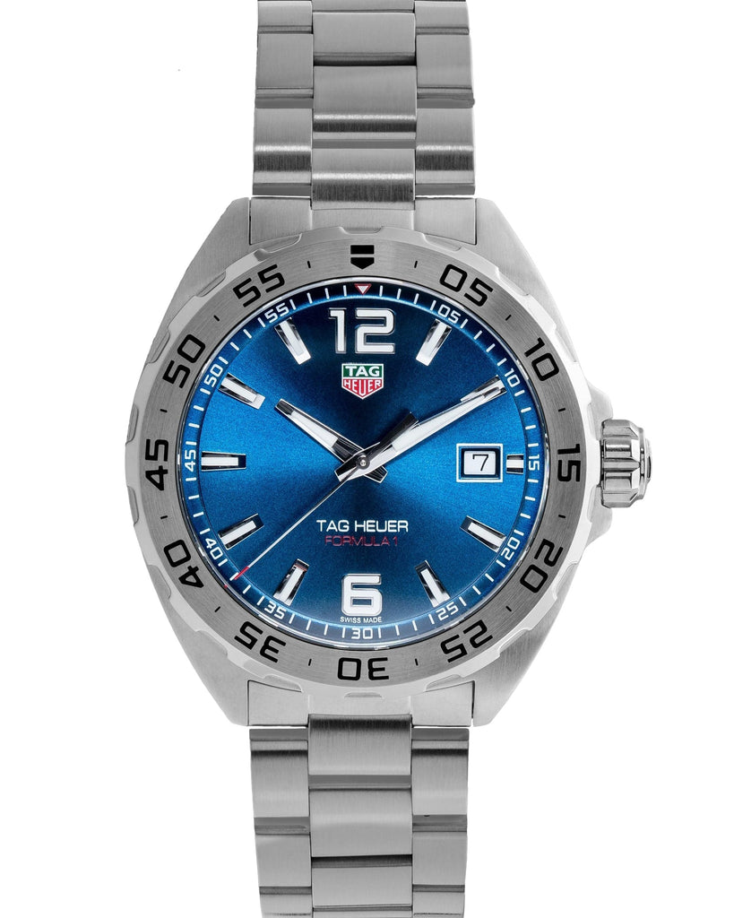 Buy Shop Tag Heuer Formula 1 Blue Dial Silver Steel Strap Watch for Men - WAZ1118.BA0875 USA Online
