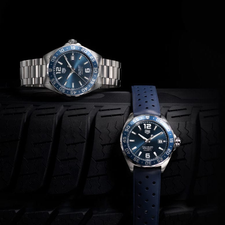 Buy Shop Tag Heuer Formula 1 Bucherer Blue Edition Blue Dial Blue Calfskin Strap Watch for Men - WAZ2015.FT8023 USA Online