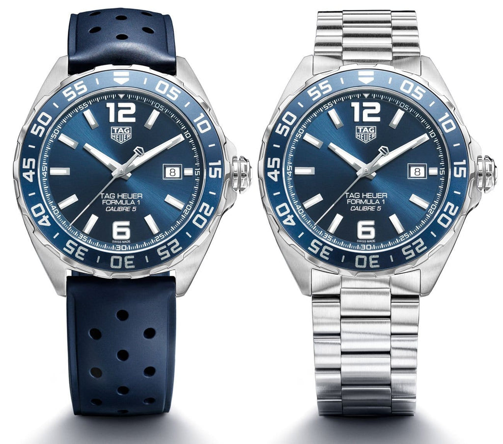 Buy Shop Tag Heuer Formula 1 Bucherer Blue Edition Blue Dial Blue Calfskin Strap Watch for Men - WAZ2015.FT8023 USA Online