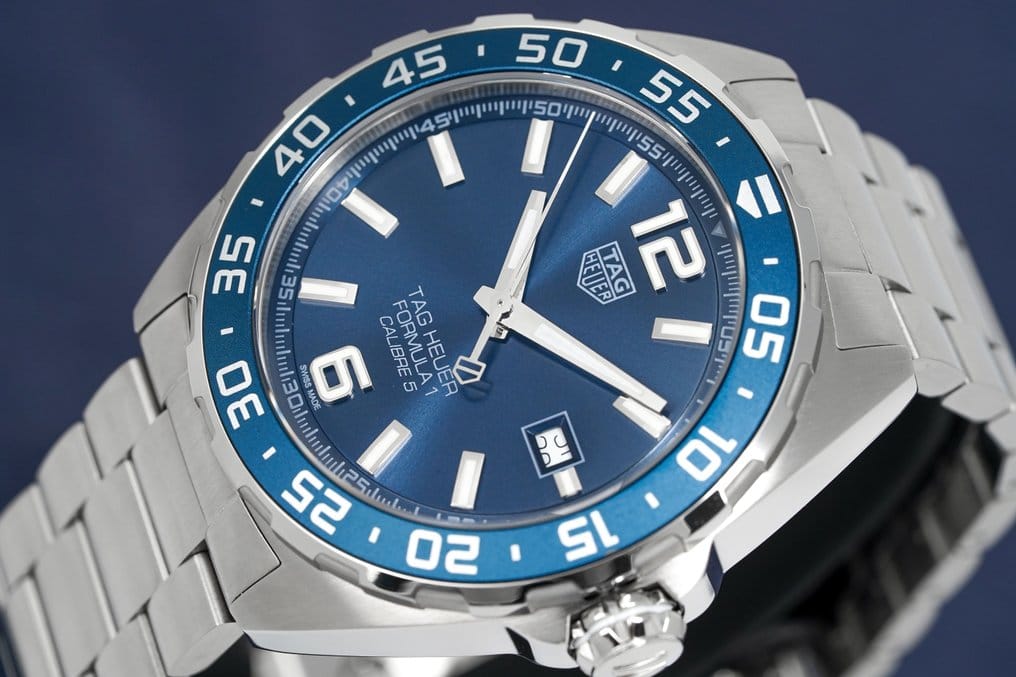 Buy Shop Tag Heuer Formula 1 Bucherer Blue Edition Blue Dial Silver Steel Strap Watch for Men - WAZ2015.BA0842 USA Online