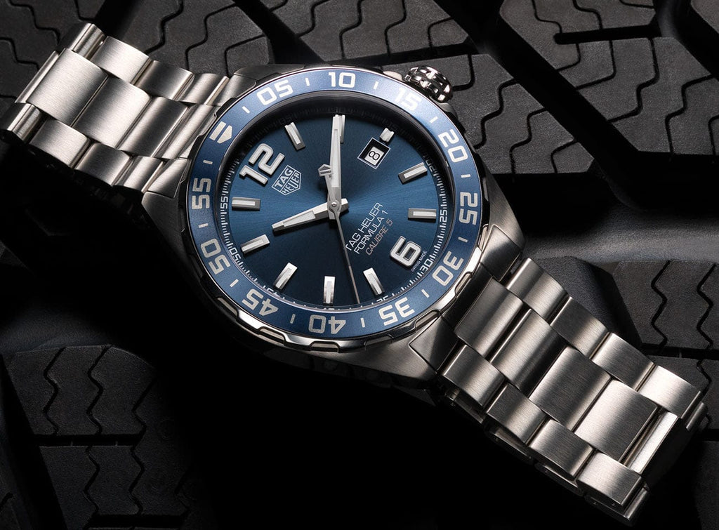 Buy Shop Tag Heuer Formula 1 Bucherer Blue Edition Blue Dial Silver Steel Strap Watch for Men - WAZ2015.BA0842 USA Online