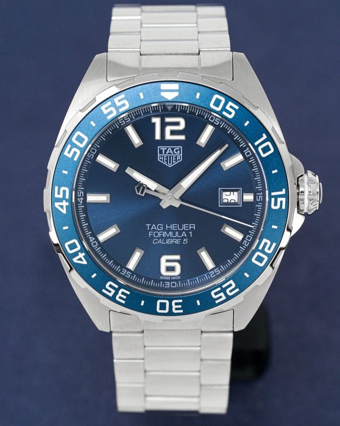 Buy Shop Tag Heuer Formula 1 Bucherer Blue Edition Blue Dial Silver Steel Strap Watch for Men - WAZ2015.BA0842 USA Online