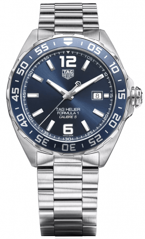 Buy Shop Tag Heuer Formula 1 Bucherer Blue Edition Blue Dial Silver Steel Strap Watch for Men - WAZ2015.BA0842 USA Online