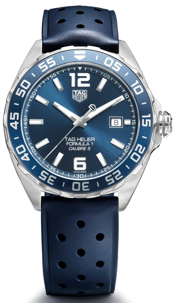 Buy Shop Tag Heuer Formula 1 Bucherer Blue Edition Blue Dial Blue Calfskin Strap Watch for Men - WAZ2015.FT8023 USA Online