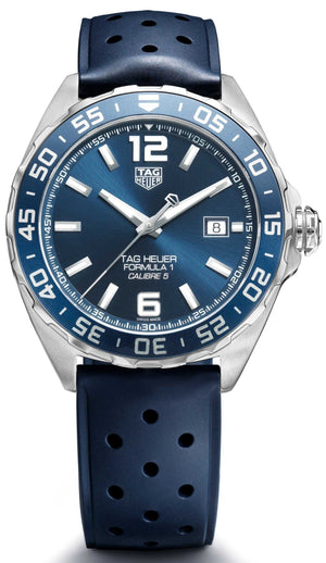 Buy Shop Tag Heuer Formula 1 Bucherer Blue Edition Blue Dial Blue Calfskin Strap Watch for Men - WAZ2015.FT8023 USA Online