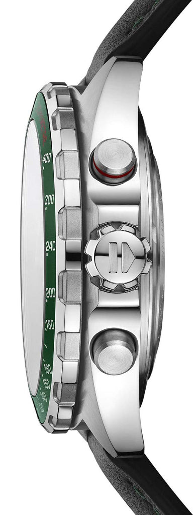 Buy Shop Tag Heuer Formula 1 Calibre 16 Automatic Chronograph Green Dial Black Leather Strap Watch for Men - CAZ2016.FC6473 USA Online