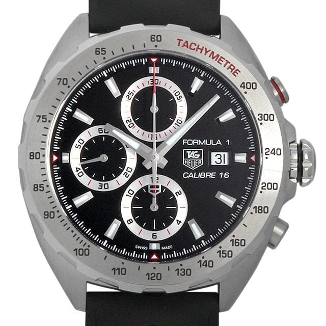 Buy Shop Tag Heuer Formula 1 Calibre 16 Black Dial Black Leather Strap Watch for Men - CAZ2010.FT8024 USA Online