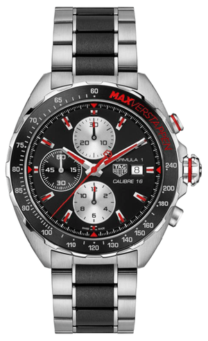 Buy Shop Tag Heuer Formula 1 Calibre 16 Max Verstappen Limited Edition Black Dial Two Tone Steel Strap Watch for Men - CAZ2018.BA0970 USA Online