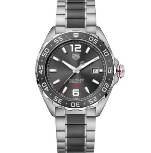Buy Shop Tag Heuer Formula 1 Calibre 5 Anthracite Dial Two Tone Steel Strap Watch for Men - WAZ2011.BA0843 USA Online