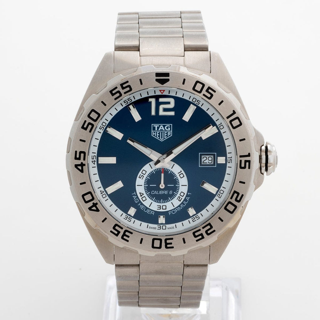 Buy Shop Tag Heuer Formula 1 Calibre 6 Automatic Blue Dial Silver Steel Strap Watch for Men - WAZ2014.BA0842 USA Online