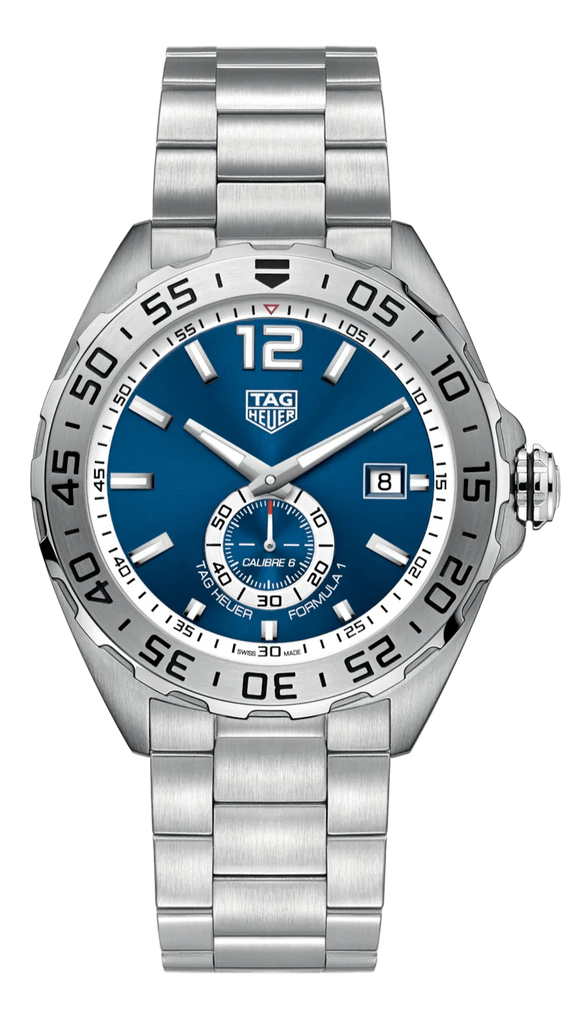 Buy Shop Tag Heuer Formula 1 Calibre 6 Automatic Blue Dial Silver Steel Strap Watch for Men - WAZ2014.BA0842 USA Online