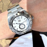 Buy Shop Tag Heuer Formula 1 Calibre 6 Automatic White Dial Silver Steel Strap Watch for Men - WAZ2013.BA0842 USA Online
