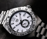 Buy Shop Tag Heuer Formula 1 Calibre 6 Automatic White Dial Silver Steel Strap Watch for Men - WAZ2013.BA0842 USA Online