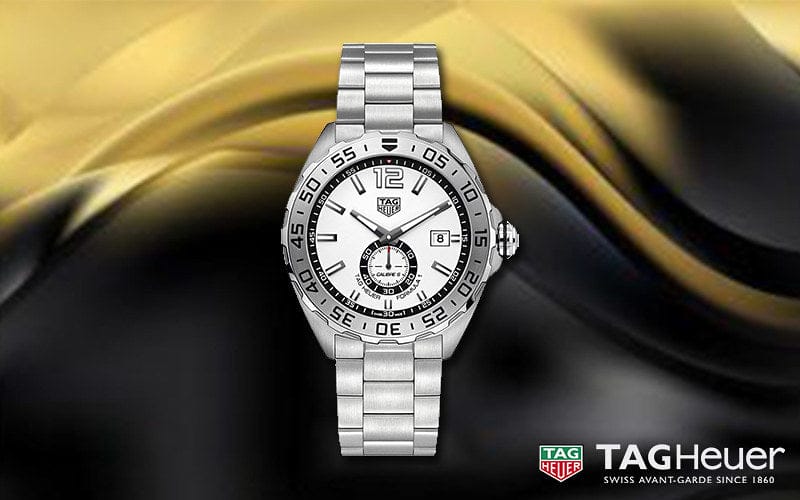 Buy Shop Tag Heuer Formula 1 Calibre 6 Automatic White Dial Silver Steel Strap Watch for Men - WAZ2013.BA0842 USA Online
