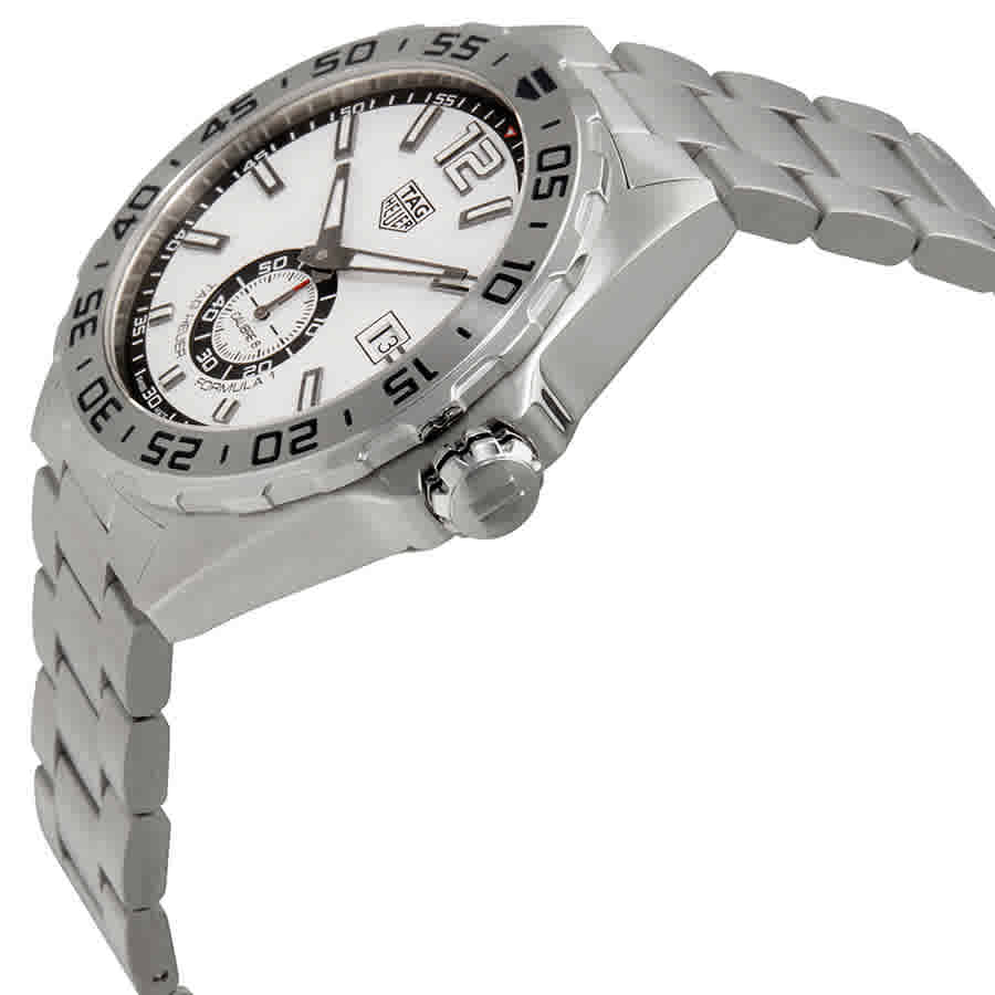 Buy Shop Tag Heuer Formula 1 Calibre 6 Automatic White Dial Silver Steel Strap Watch for Men - WAZ2013.BA0842 USA Online