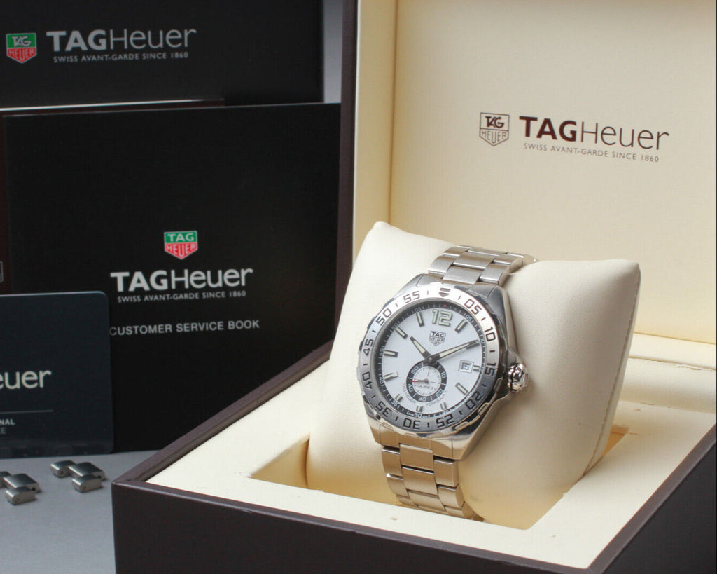 Buy Shop Tag Heuer Formula 1 Calibre 6 Automatic White Dial Silver Steel Strap Watch for Men - WAZ2013.BA0842 USA Online