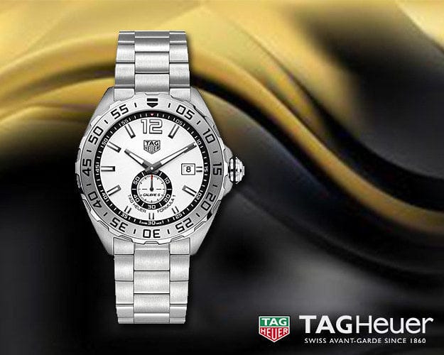Buy Shop Tag Heuer Formula 1 Calibre 6 Automatic White Dial Silver Steel Strap Watch for Men - WAZ2013.BA0842 USA Online