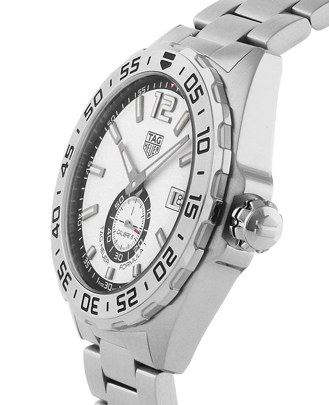 Buy Shop Tag Heuer Formula 1 Calibre 6 Automatic White Dial Silver Steel Strap Watch for Men - WAZ2013.BA0842 USA Online