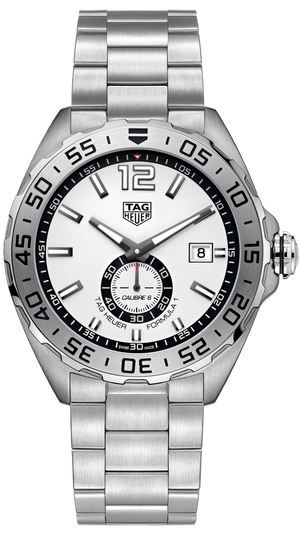 Buy Shop Tag Heuer Formula 1 Calibre 6 Automatic White Dial Silver Steel Strap Watch for Men - WAZ2013.BA0842 USA Online
