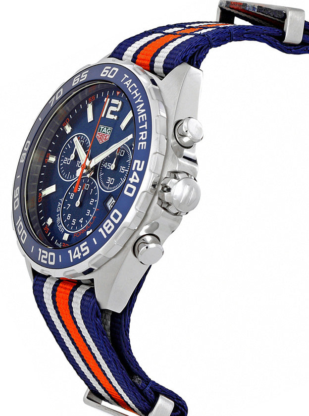 Buy Shop Tag Heuer Formula 1 Quartz Chronograph Blue Dial Two Tone NATO Strap Watch for Men - CAZ1010.FC8196 USA Online