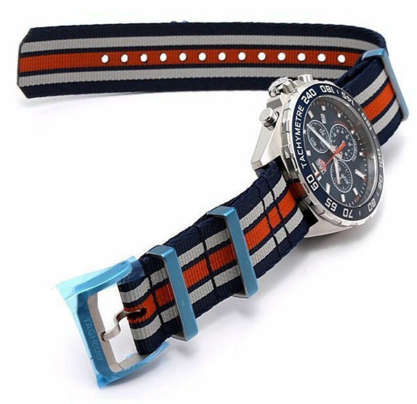 Buy Shop Tag Heuer Formula 1 Chronograph 43mm Blue Dial NATO Strap Watch for Men - CAZ1014.FC8196 USA Online