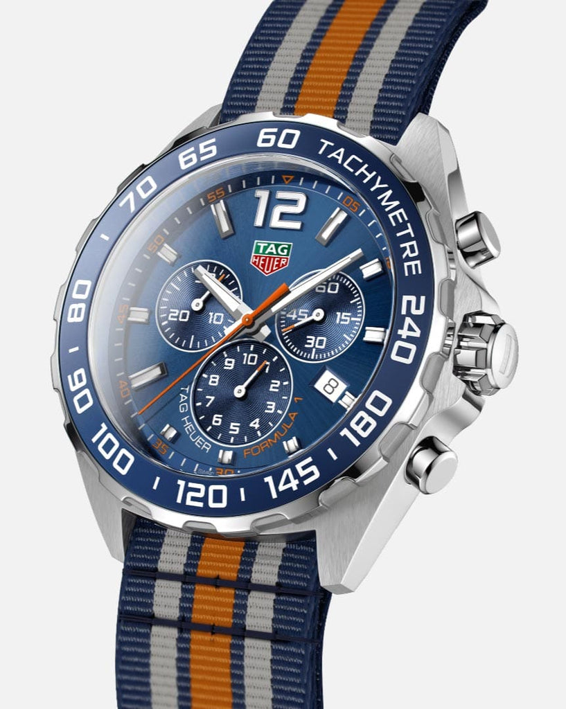 Buy Shop Tag Heuer Formula 1 Chronograph 43mm Blue Dial NATO Strap Watch for Men - CAZ1014.FC8196 USA Online
