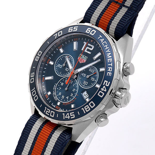 Buy Shop Tag Heuer Formula 1 Chronograph 43mm Blue Dial NATO Strap Watch for Men - CAZ1014.FC8196 USA Online