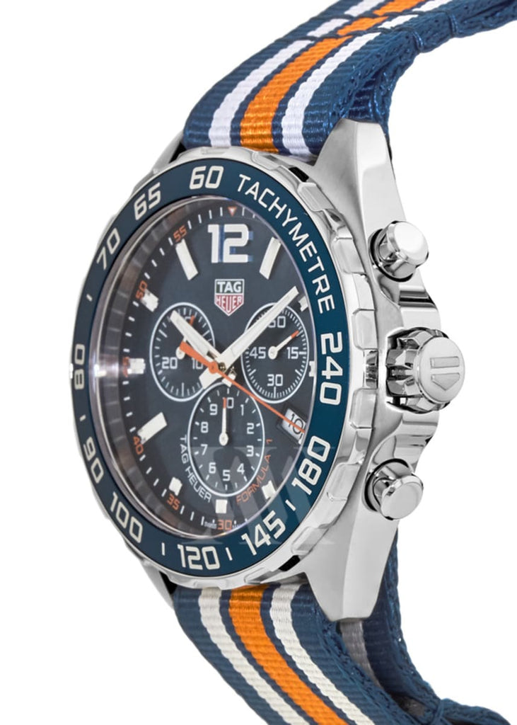 Buy Shop Tag Heuer Formula 1 Chronograph 43mm Blue Dial NATO Strap Watch for Men - CAZ1014.FC8196 USA Online