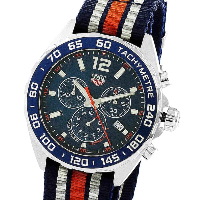 Buy Shop Tag Heuer Formula 1 Chronograph 43mm Blue Dial NATO Strap Watch for Men - CAZ1014.FC8196 USA Online