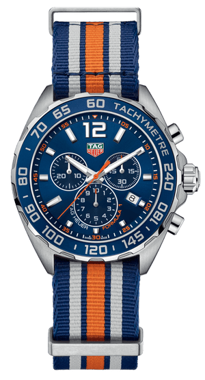 Buy Shop Tag Heuer Formula 1 Chronograph 43mm Blue Dial NATO Strap Watch for Men - CAZ1014.FC8196 USA Online