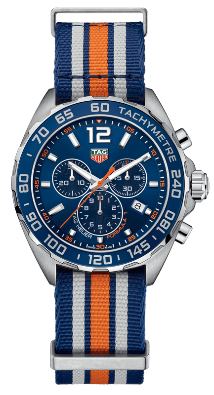 Buy Shop Tag Heuer Formula 1 Chronograph 43mm Blue Dial NATO Strap Watch for Men - CAZ1014.FC8196 USA Online