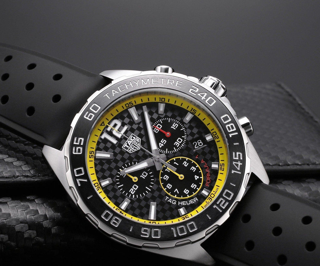 Buy Shop Tag Heuer Formula 1 Chronograph Black Dial Black Rubber Strap Watch for Men - CAZ101AC.FT8024 USA Online