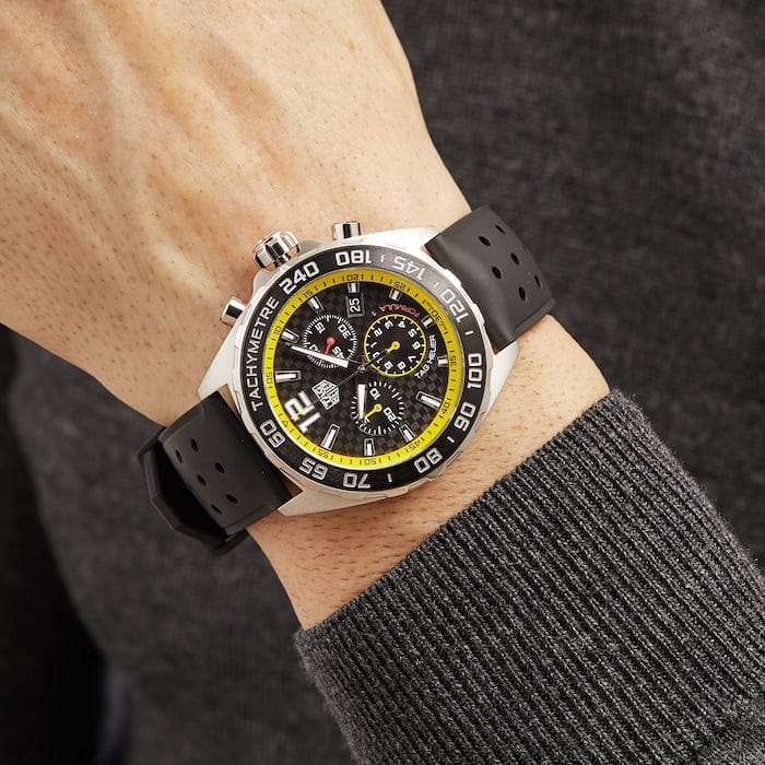 Buy Shop Tag Heuer Formula 1 Chronograph Black Dial Black Rubber Strap Watch for Men - CAZ101AC.FT8024 USA Online