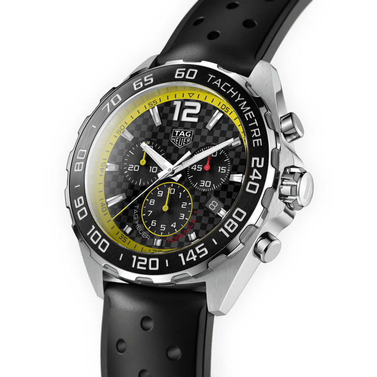 Buy Shop Tag Heuer Formula 1 Chronograph Black Dial Black Rubber Strap Watch for Men - CAZ101AC.FT8024 USA Online