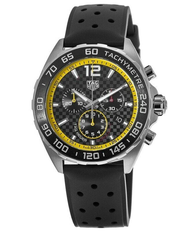 Buy Shop Tag Heuer Formula 1 Chronograph Black Dial Black Rubber Strap Watch for Men - CAZ101AC.FT8024 USA Online