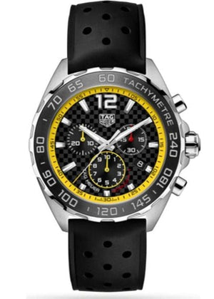 Buy Shop Tag Heuer Formula 1 Chronograph Black Dial Black Rubber Strap Watch for Men - CAZ101AC.FT8024 USA Online