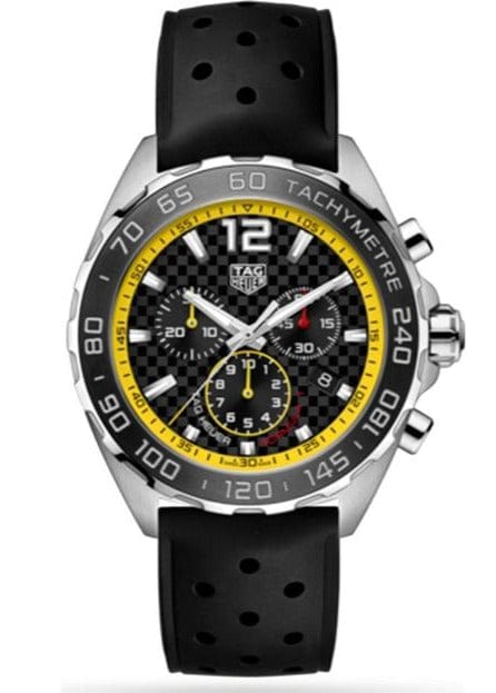Buy Shop Tag Heuer Formula 1 Chronograph Black Dial Black Rubber Strap Watch for Men - CAZ101AC.FT8024 USA Online