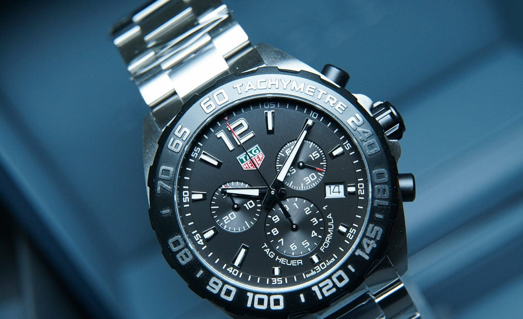 Buy Shop Tag Heuer Formula 1 Chronograph Black Dial Silver Steel Strap Watch for Men - CAZ1010.BA0842 USA Online