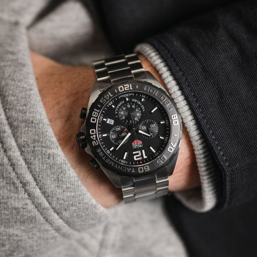 Buy Shop Tag Heuer Formula 1 Chronograph Black Dial Silver Steel Strap Watch for Men - CAZ1010.BA0842 USA Online