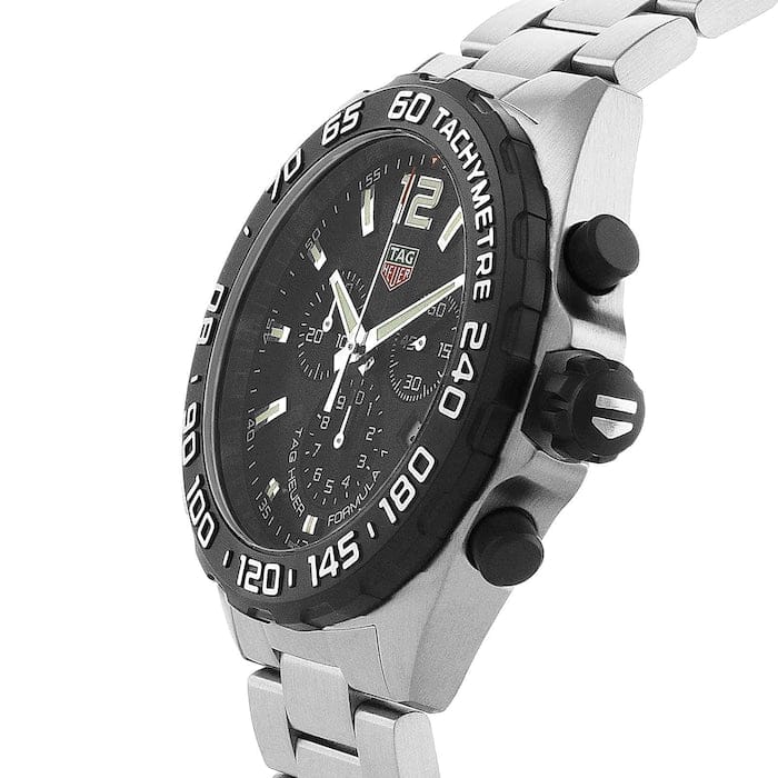 Buy Shop Tag Heuer Formula 1 Chronograph Black Dial Silver Steel Strap Watch for Men - CAZ1010.BA0842 USA Online