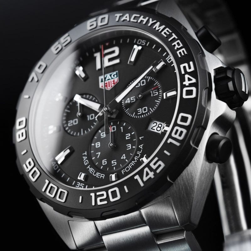 Buy Shop Tag Heuer Formula 1 Chronograph Black Dial Silver Steel Strap Watch for Men - CAZ1010.BA0842 USA Online