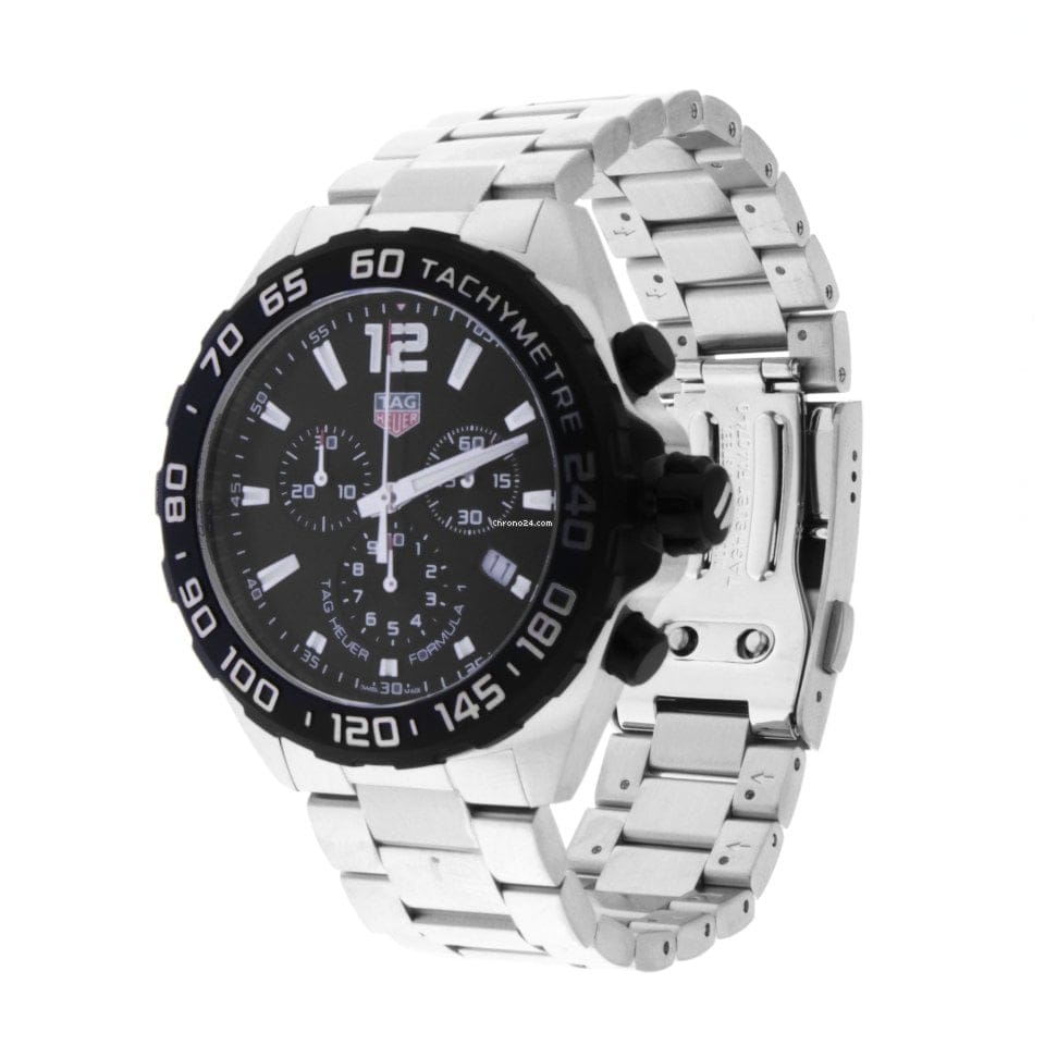 Buy Shop Tag Heuer Formula 1 Chronograph Black Dial Silver Steel Strap Watch for Men - CAZ1010.BA0842 USA Online