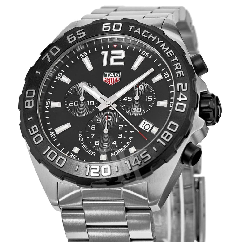 Buy Shop Tag Heuer Formula 1 Chronograph Black Dial Silver Steel Strap Watch for Men - CAZ1010.BA0842 USA Online