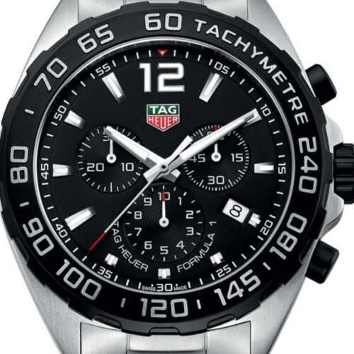 Buy Shop Tag Heuer Formula 1 Chronograph Black Dial Silver Steel Strap Watch for Men - CAZ1010.BA0842 USA Online