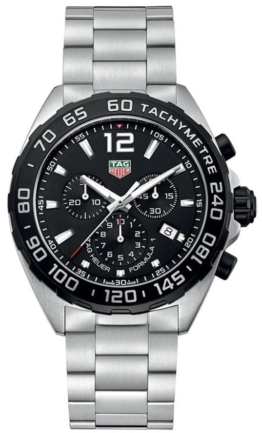 Buy Shop Tag Heuer Formula 1 Chronograph Black Dial Silver Steel Strap Watch for Men - CAZ1010.BA0842 USA Online