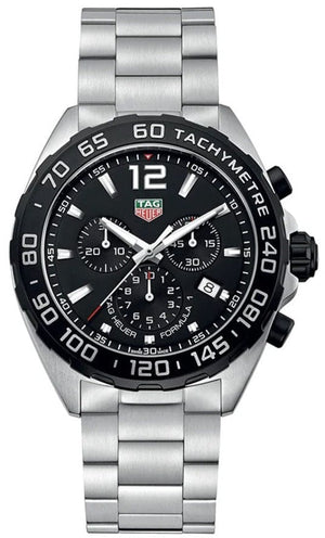 Buy Shop Tag Heuer Formula 1 Chronograph Black Dial Silver Steel Strap Watch for Men - CAZ1010.BA0842 USA Online