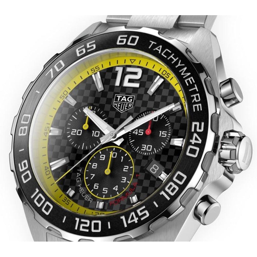 Buy Shop Tag Heuer Formula 1 Chronograph Black Dial Silver Steel Strap Watch for Men- CAZ101AC.BA0842 USA Online